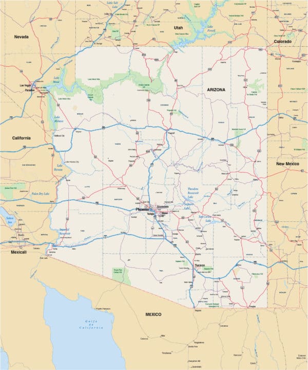 Tucson Metro Map | Digital Vector | Creative Force