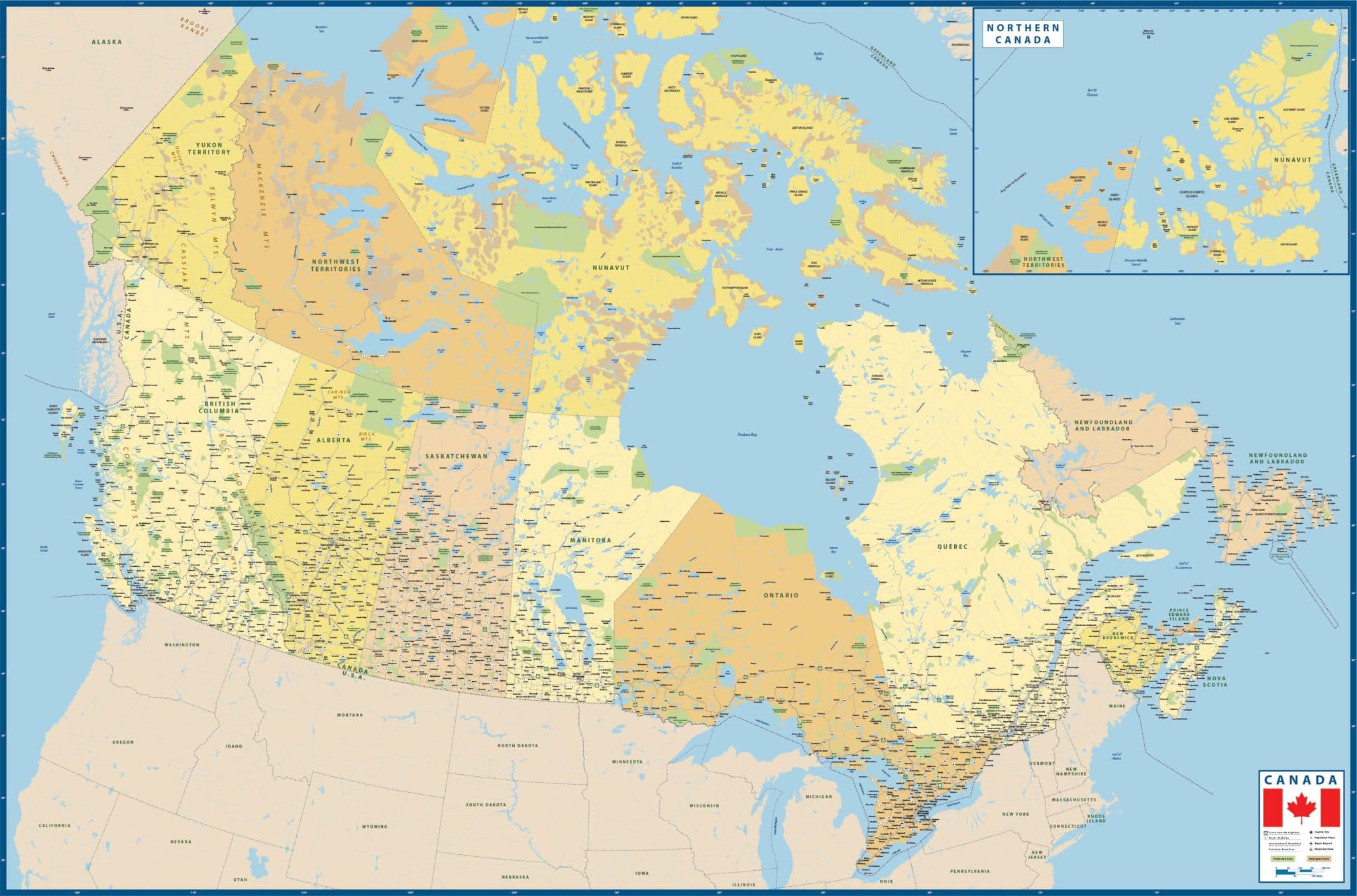 Canada Map| Digital Vector |Creative Force