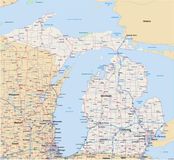 Lansing Metro Map | Digital Vector | Creative Force