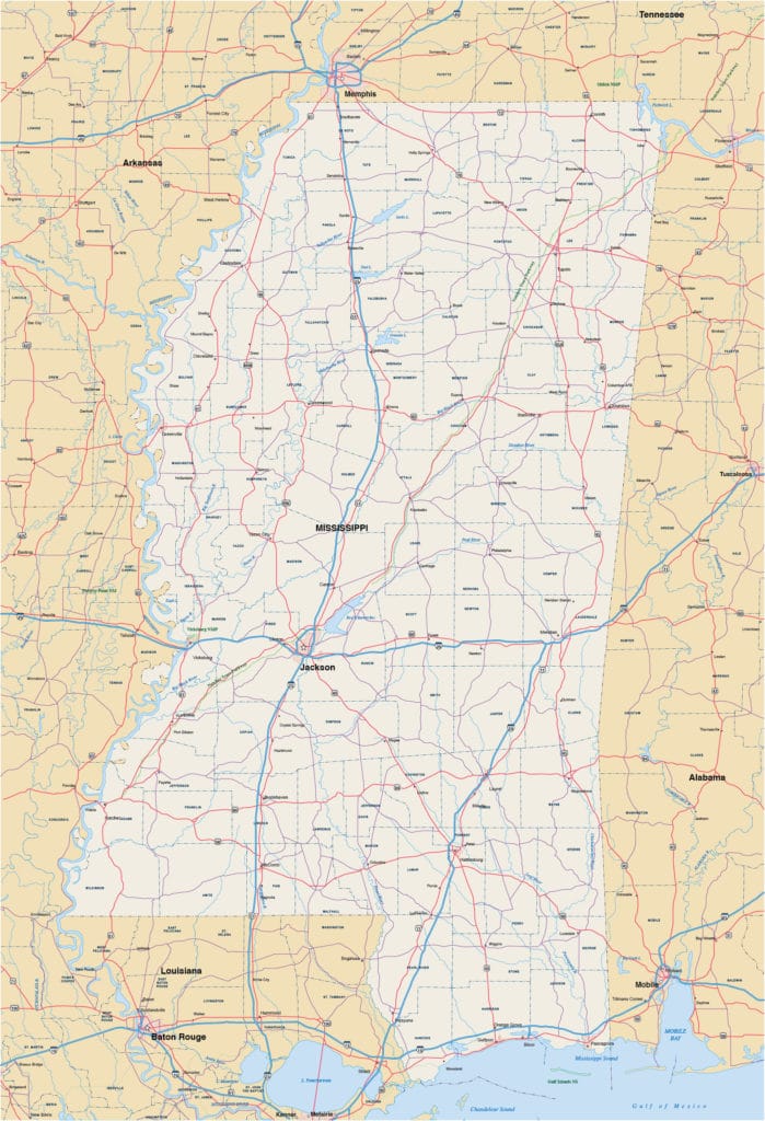 Mississippi Gulf CoastMap | Digital| Creative Force