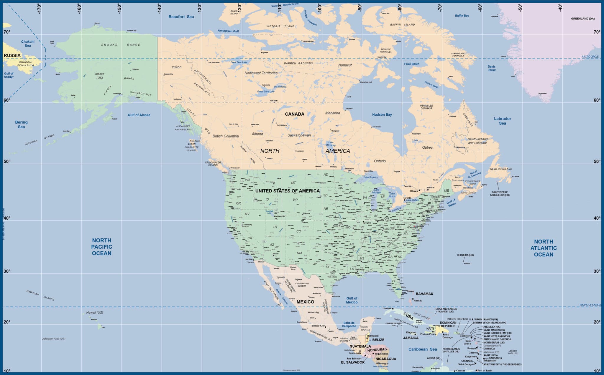 Download North America Map | Digital Vector | Creative Force