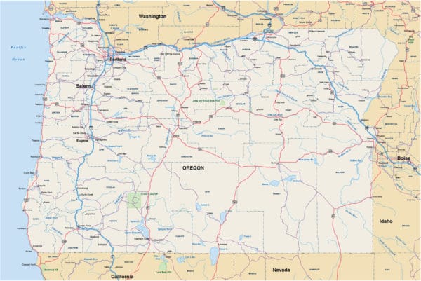 Eugene Downtown Map | Digital Vector | Creative Force
