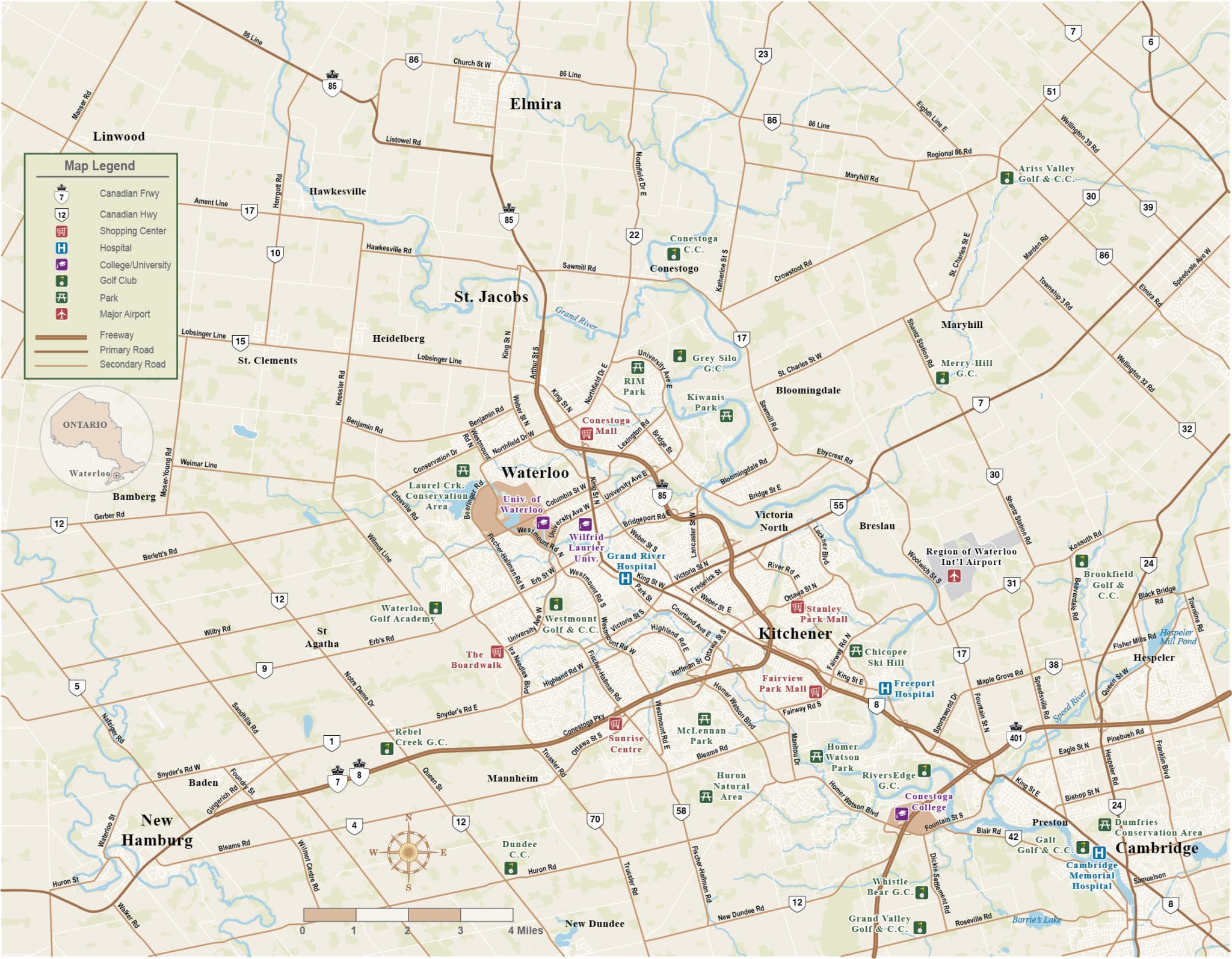 Waterloo Map