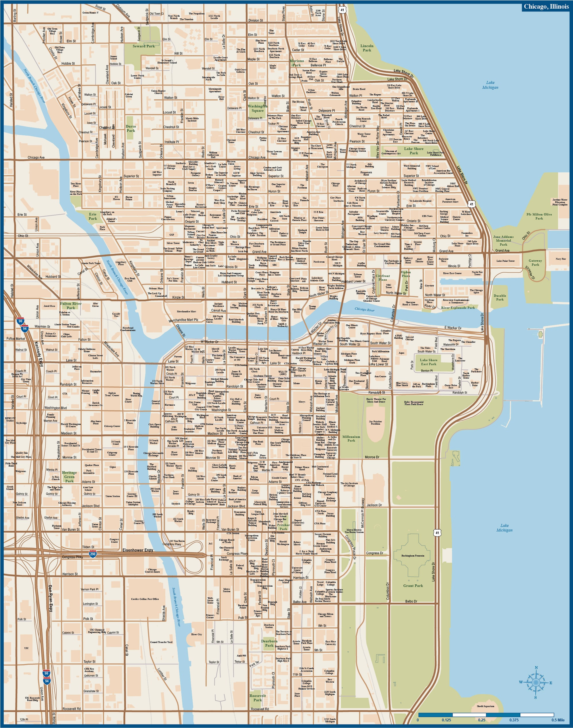 Chicago City Map