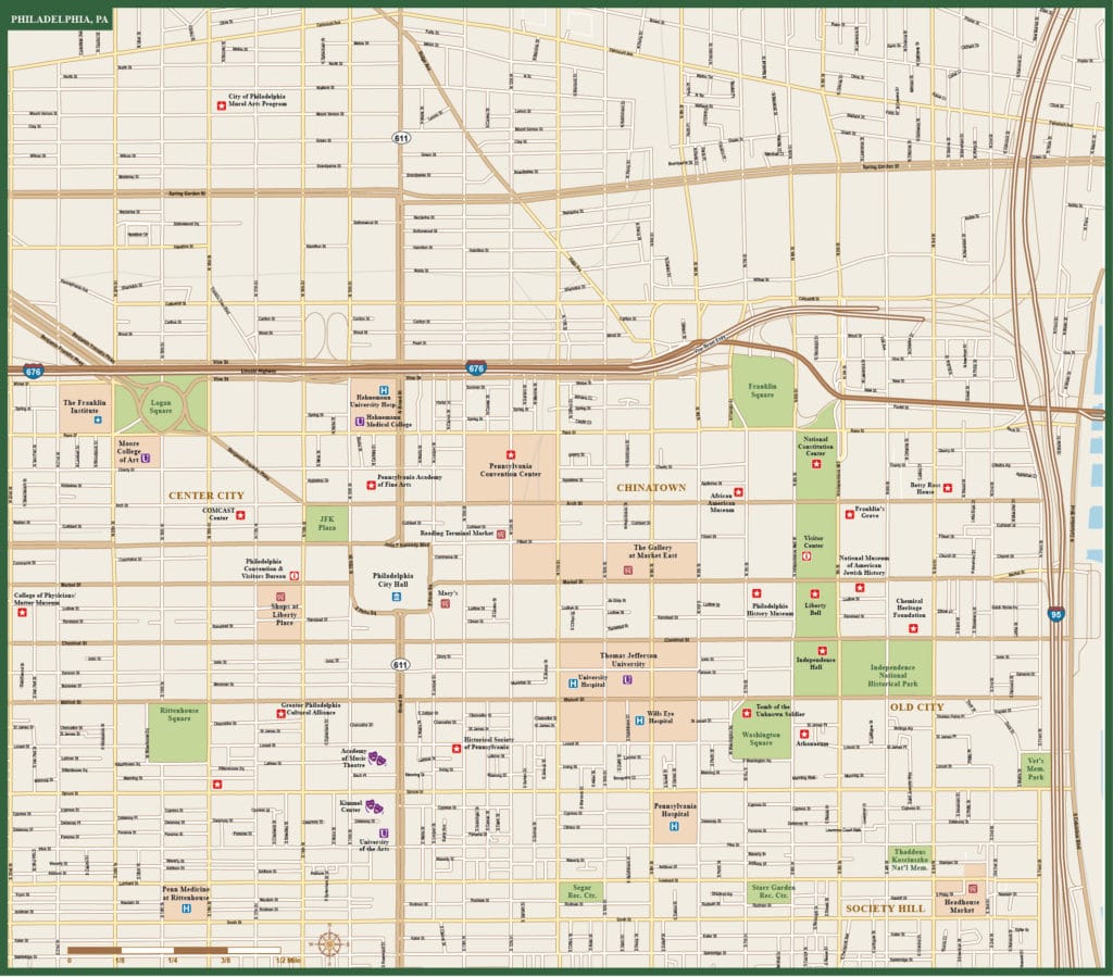 Philadelphia Metro Map | Digital Vector | Creative Force