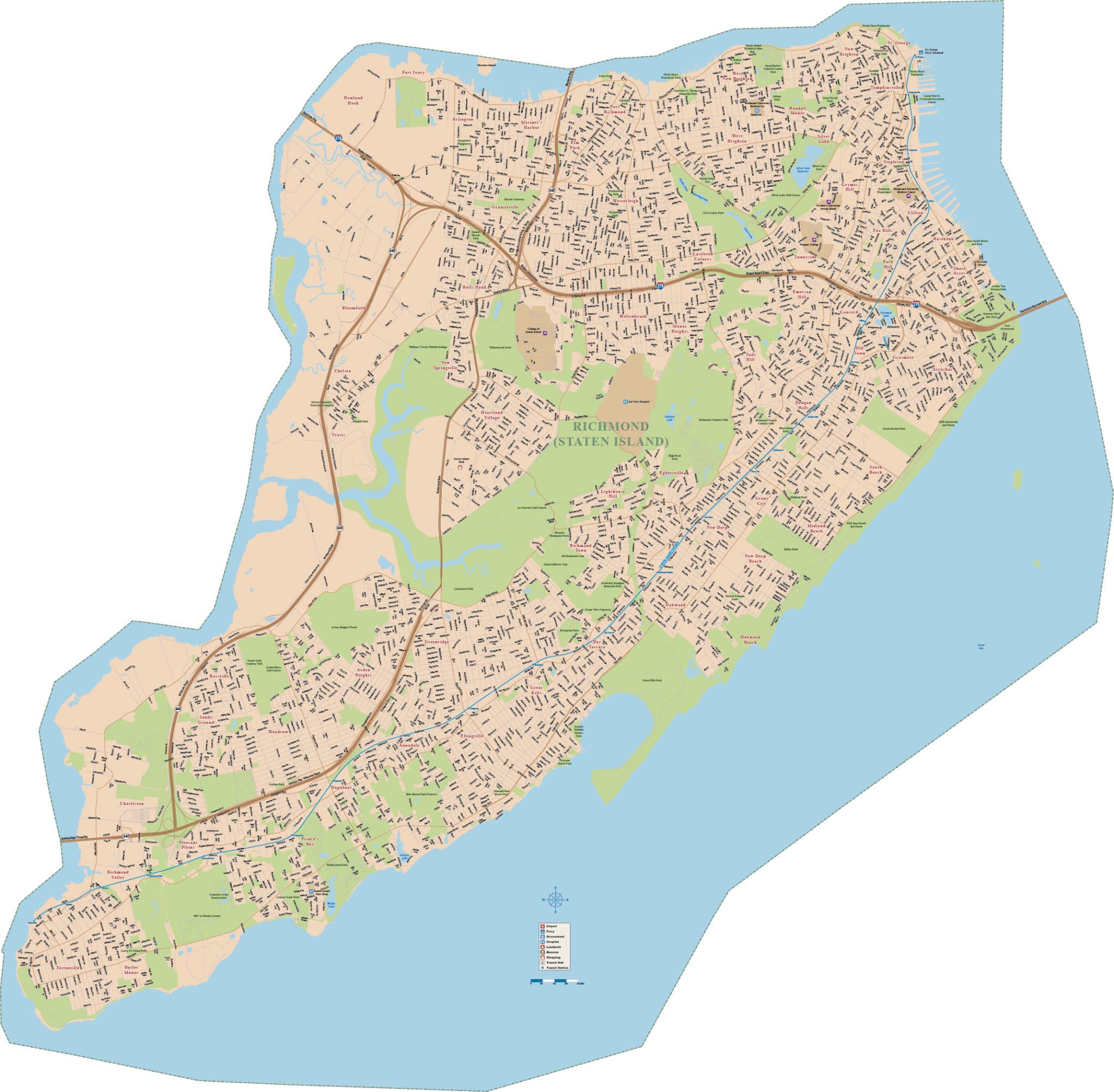 Staten Island Zip Code Map Pdf.
